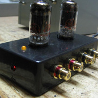 DIY 12AU7 tube preamplifier