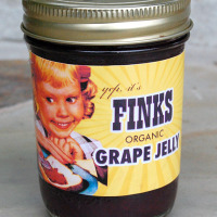 Yep, it’s Fink’s Grape Jelly