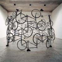 Bicycles revolt and succumb to art