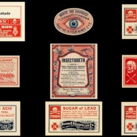 Vintage poison labels