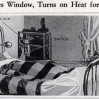 Switch closes window, turns on heat for early riser