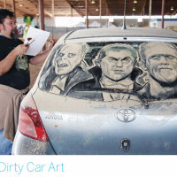 Dirty Car Art – Car as a canvas