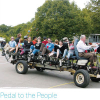 Pedal to the People – 15-person bicycle-truck