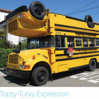 Topsy-Turvy Expression – “Double decker school bus”