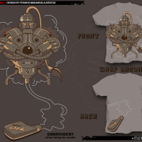 Robotic genie t-shirt