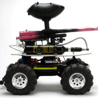 RF controlled paintball machine