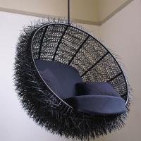 Sea-Urchin chair – made with 8,000 zip ties