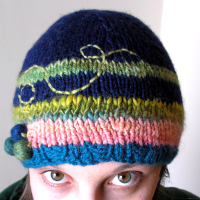 “Lost Balloons” Hand-Knit Cap