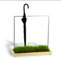 Umbrella stand will water your plants