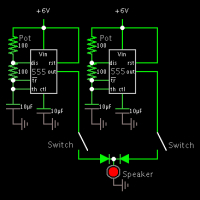 simple DIY 555 synth