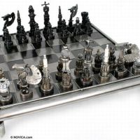 Auto parts chess set