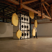 Sound sculpture pummels you into the ground