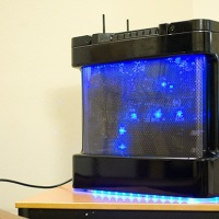 Liquid-suspended gaming PC