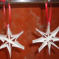 How to make paper star ornaments