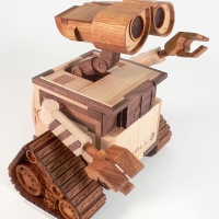 Wall-E in wood