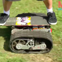 Motorized and Ready for Off-Roading: Tread Skateboard