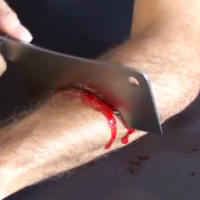 Weekend Project: Blood Spurting Knife Wound!