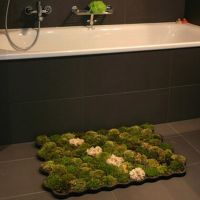 Living moss carpet