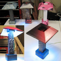 HOW TO – LED papercraft lamp