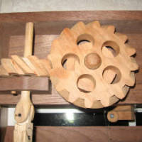 Wooden gear window blinds