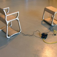 Nora & Torvald – sensor-controlled digital media in custom-designed pieces of furniture