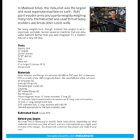 Maker Workshop PDF – Portable Trebuchet