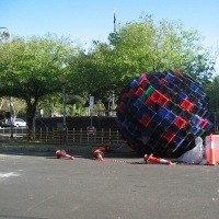 Milk crate sphere