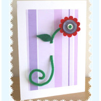 How-To: Make a Felt And Button Flower Mother’s Day Card