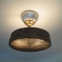 Salvaged-parts living room fixture