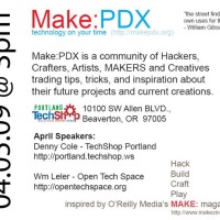 Make: PDX, first meeting in Portland