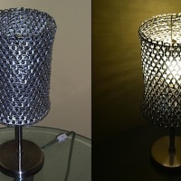 Soda tab lampshade