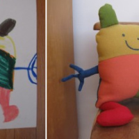 Stuffed Toy From a Child’s Drawing