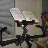 How-To: Stationary bike book holder