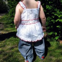 Men’s Shirt Sleeves Refashioned to Toddler Pants