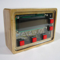 Laser-cut LCD stand