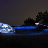 Stunning laser light art