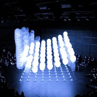 Performance with 64 helium balloons