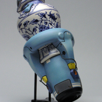 Old school ceramics, new school robot art