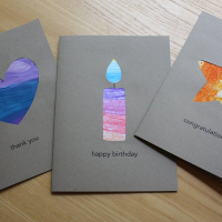 Repurposed Kids’ Art Cards