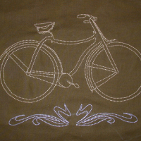 Embroidered safety bike