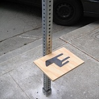 Street sign chair