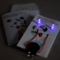 Sparkle Labs paper circuit business cards