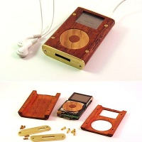 Wood & brass iPod Mini