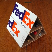 FedEx wine rack