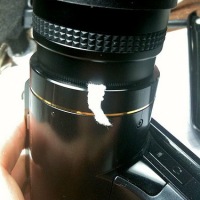 Quick fix for a stripped lens mount