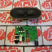 In the Maker Shed:  Box amplifier kit