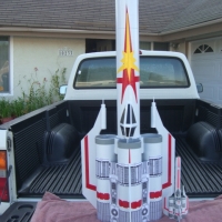 Scratch-Built Colonial Viper Model Rockets