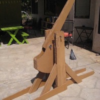 Contest produces cardboard furniture, trebuchet