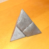 Make: Projects – “Pepakura-cast” metal pyramid puzzle