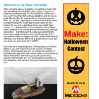 The monthly Make: Newsletter is back